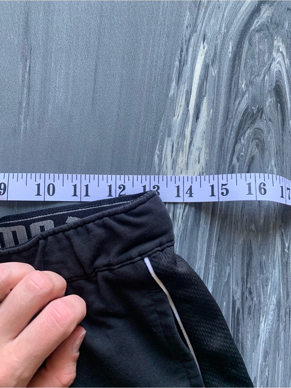 Puma Black Unisex Jogger with White Piping - Picture 5 of 6